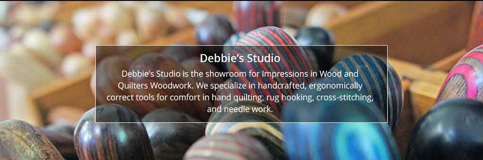 Debbie's handcrafted rug hooks